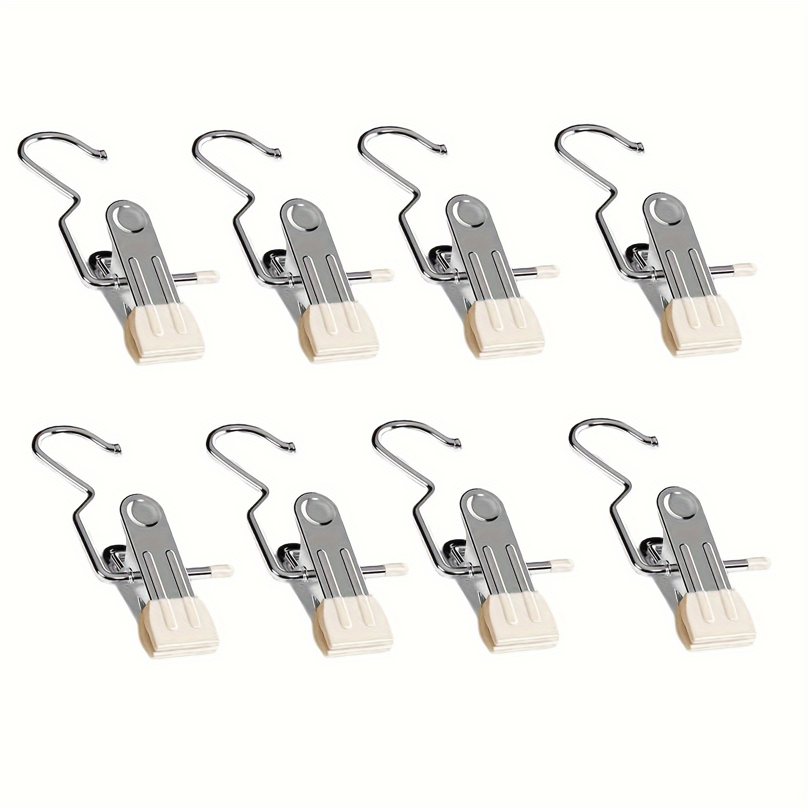 20*Anti-Rust Clip Space-Saving Clothespin Hat Pants Storage Hanging Travel  Hook