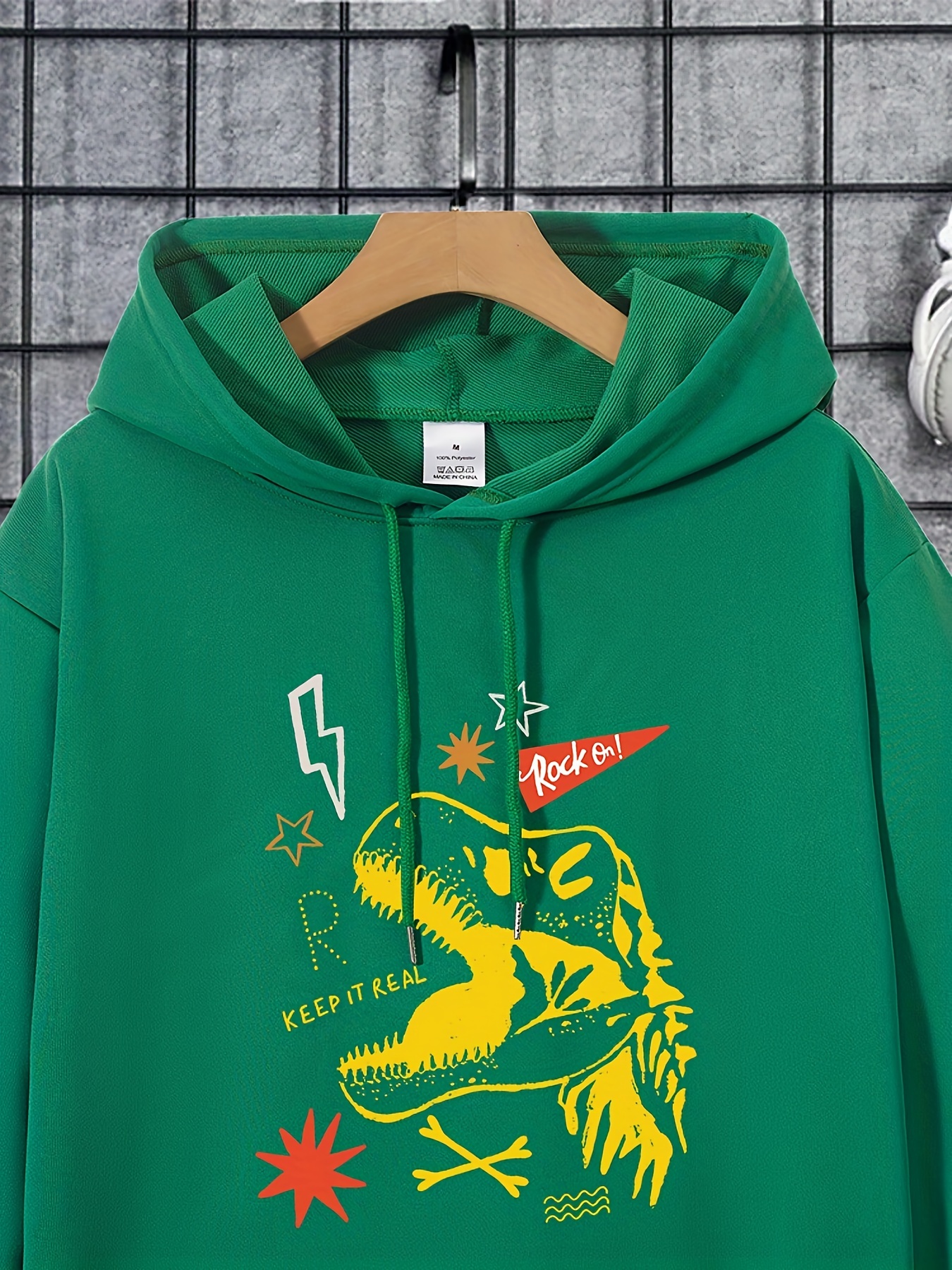 Hoodies For Men, Dinosaurs And Ufo Print Hoodie, Men's Casual Pullover Hooded  Sweatshirt With Kangaroo Pocket For Spring Fall, As Gifts - Temu