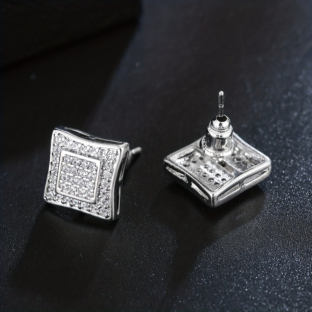 Square studs for on sale men