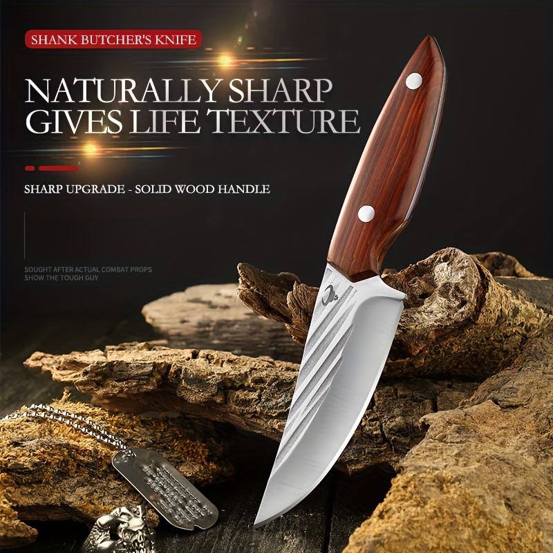 Fruit Knife with Brown Wooden Cover