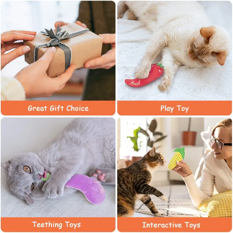 Interactive Cat Teething Chew Toys For
