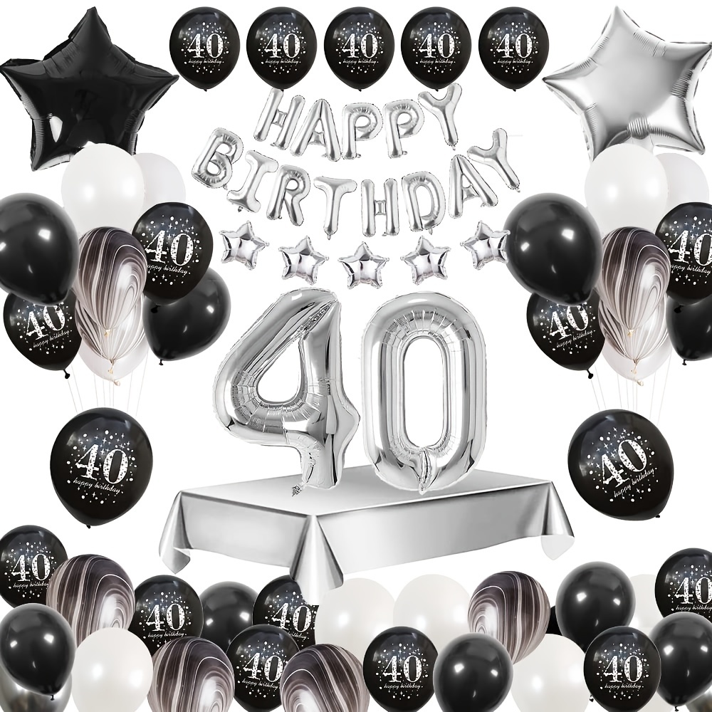 Ballons 20E Anniversaire Homme Femme Set Aluminium 20 Ans