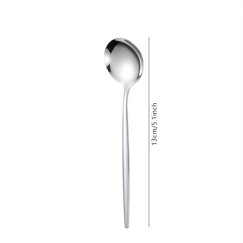 Cute Coffee Tea Spoon, Stainless Steel Reusable Tea Spoons, Small Spoons  For Hot Tea, Espresso Honey Stirring Spoons,tea Coffee Bar Accessories,  Party Holiday Supplies - Temu