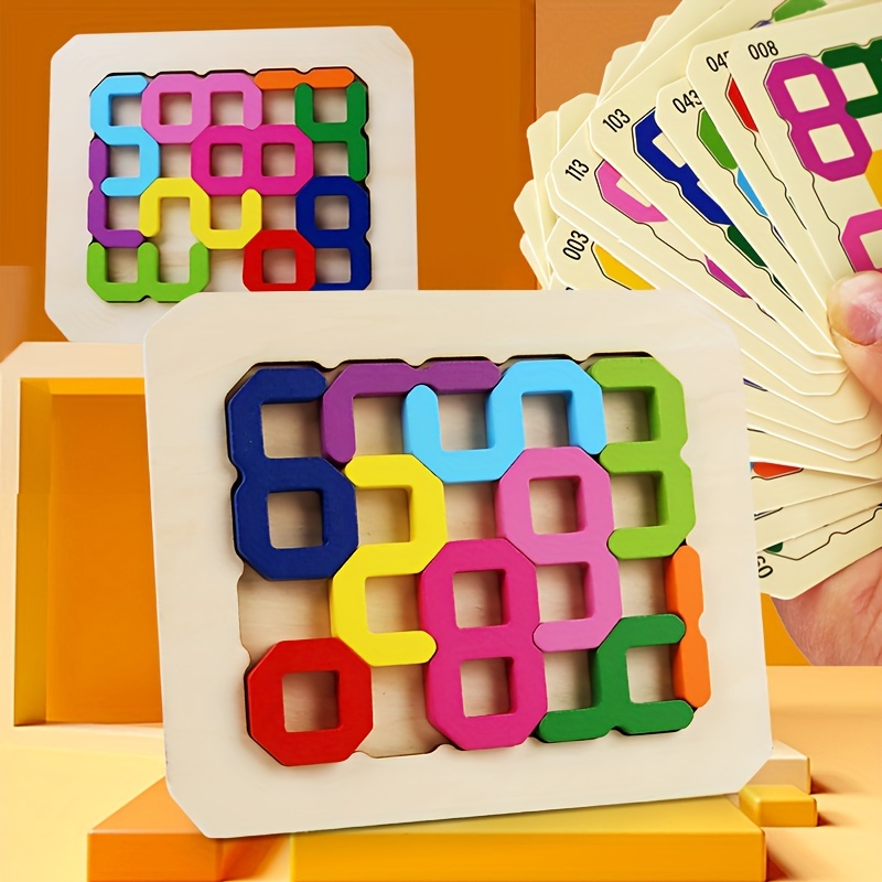 Children's Wooden Montessori Toys Kids Logical Thinking Training