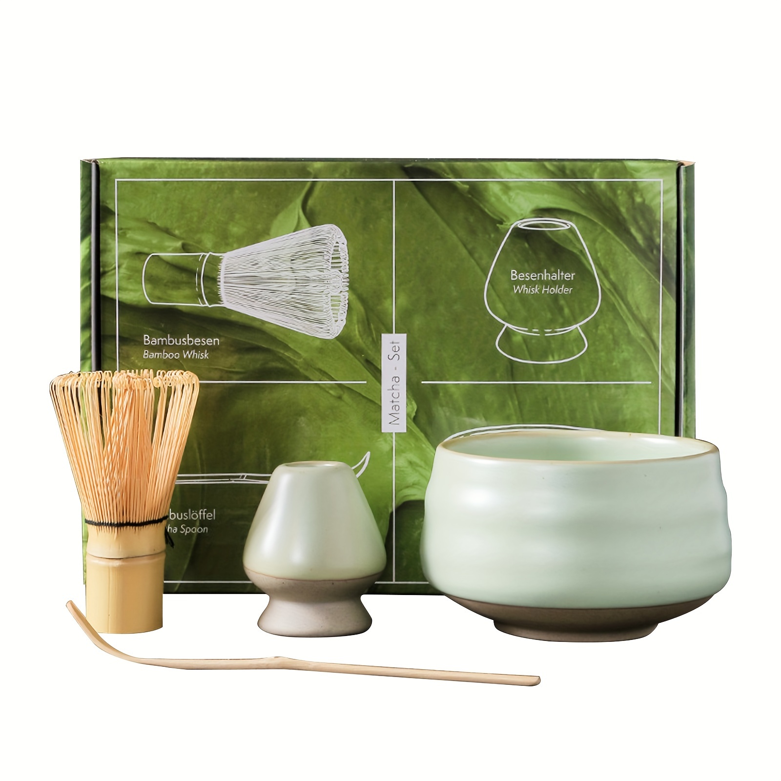  Matcha - Batidor de té verde de bambú natural Chasen  Preparación Matcha Polvo Cepillo Herramienta de té tradicional (54 puntas)  : Hogar y Cocina