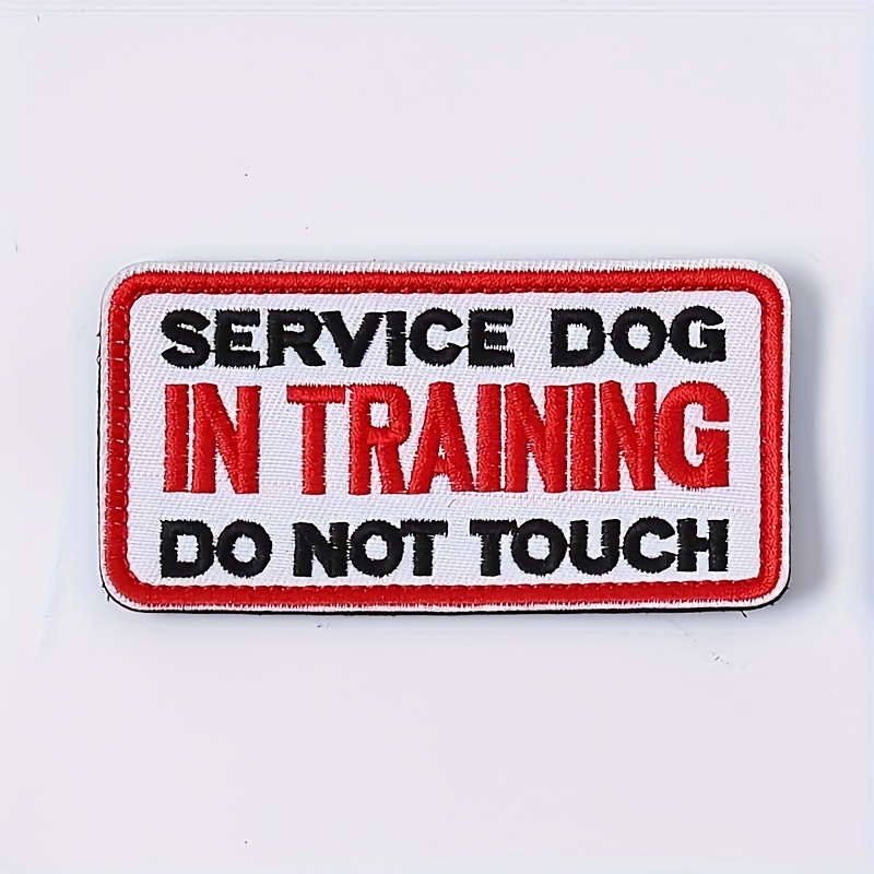 Please Do Not Pet Me I Am Working Service Dog Patch | Working Dog Do Not Pet Patch for Working Dog Harness/Vest Hook & Loop Patches (Size 3.15)