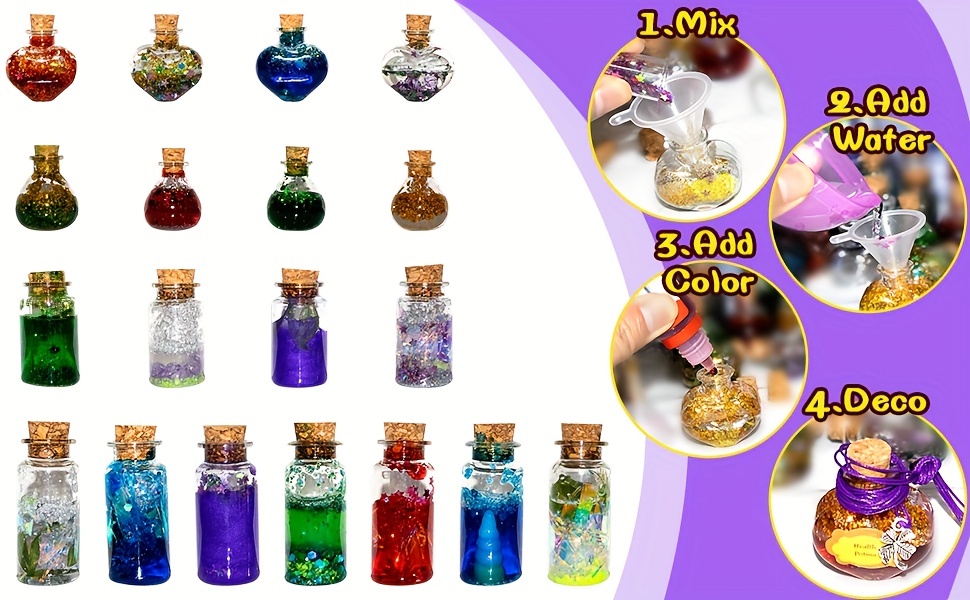 Alritz Fairy Potions Kit - Magic Mix Kit 20 Bottles, Christmas Decorations  Garden Crafts Birthday Gifts Toys for Girls 6 7 8 9 10 Years Old