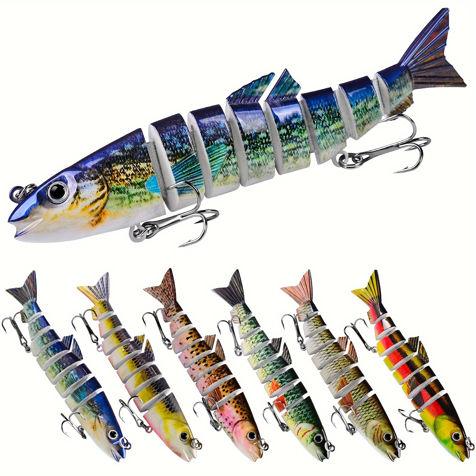 Fishing Lures For Bass Trout Multi Jointed Swimbaits Slow - Temu