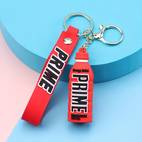 1pc creative beverage bottle silicone three dimensional keychain couple car bag key ornament small gift ornament for men