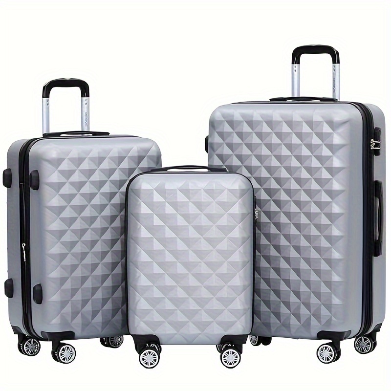  Juego de 3 maletas expandibles, juego de maletas rígidas de  viaje con cerradura, equipaje rodante con ruedas giratorias, 20/24/28  pulgadas, Gris, Moderno : Ropa, Zapatos y Joyería