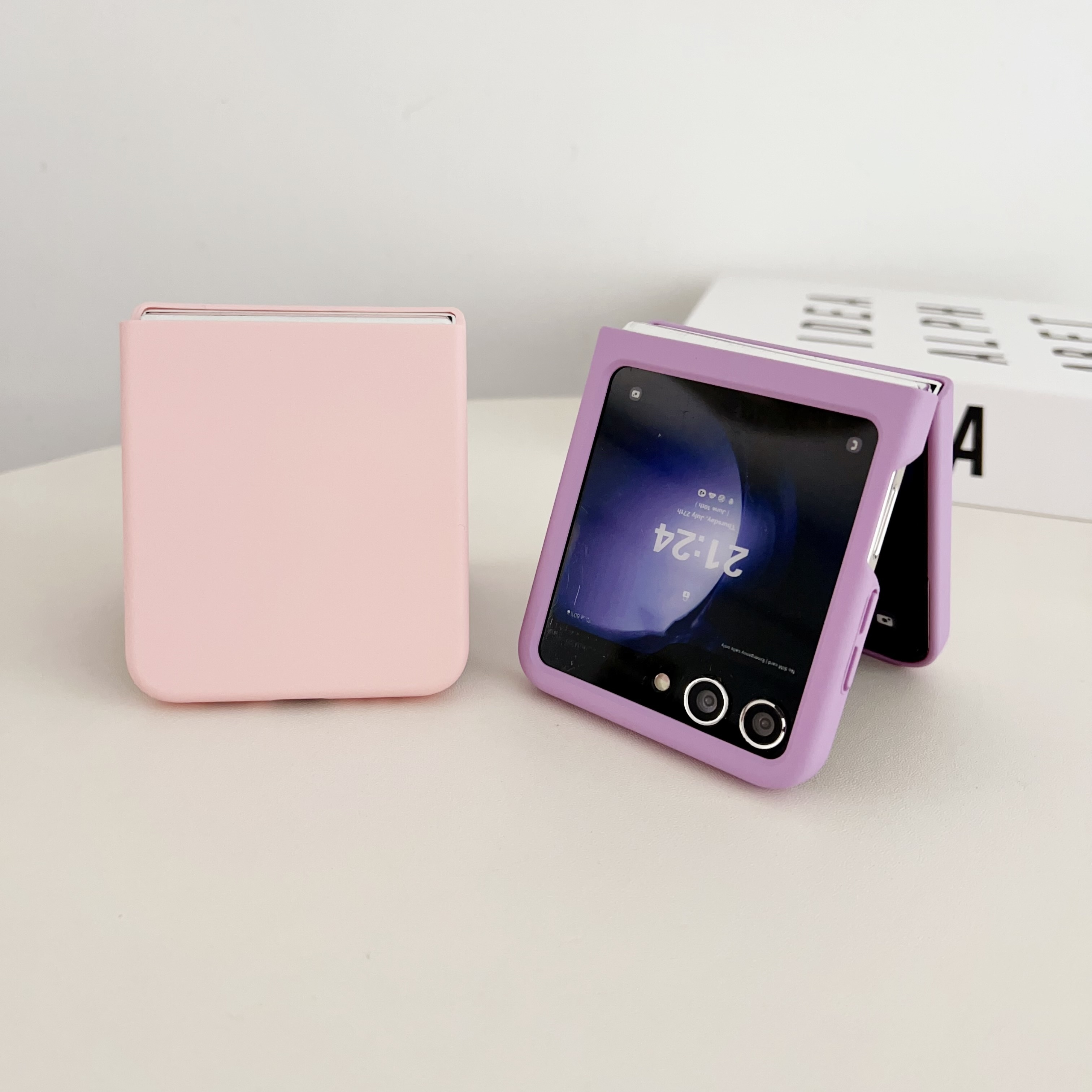 Cool Carcasa Cover Plegable Rosa para Samsung Galaxy Z Flip 5