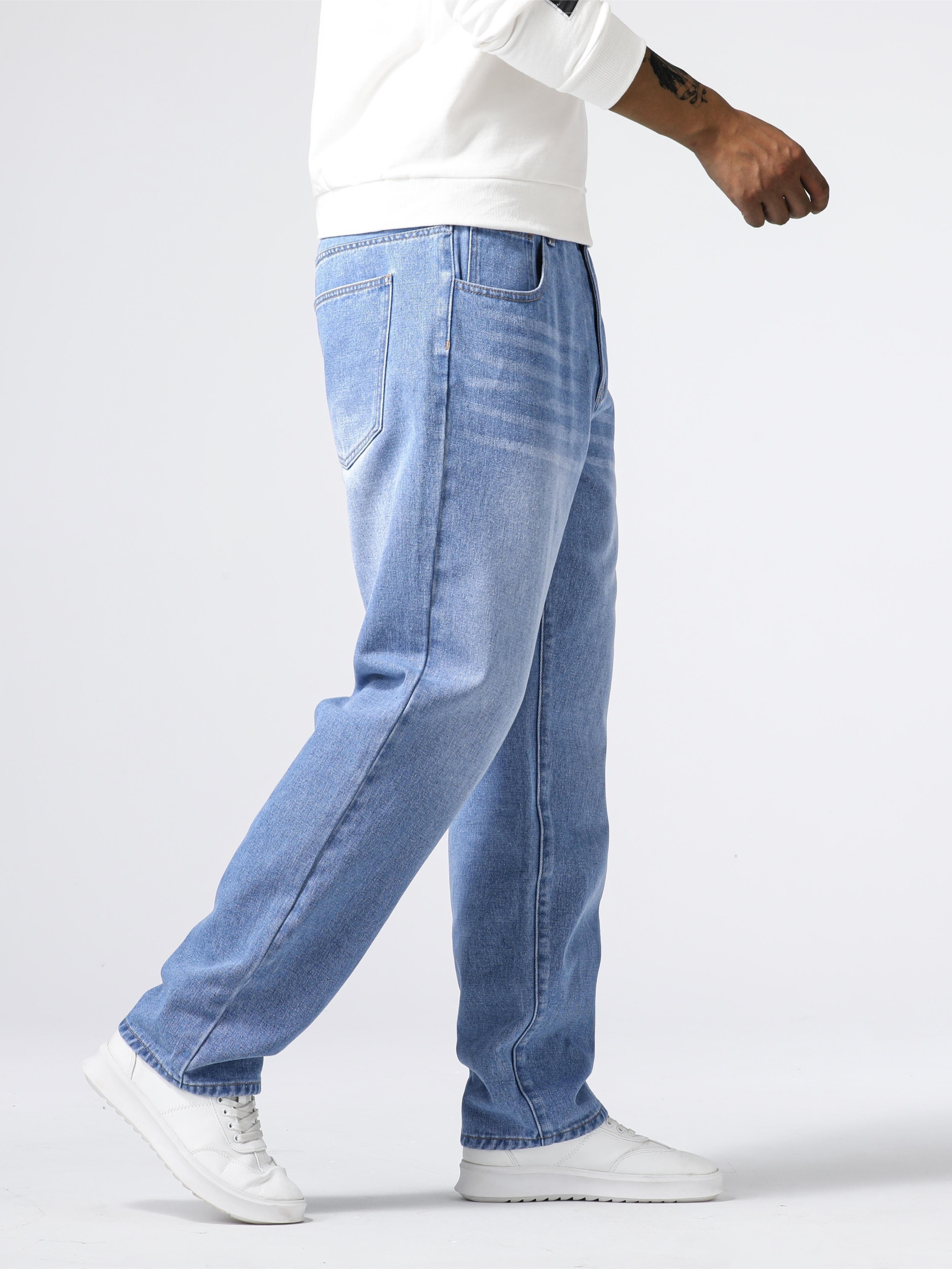Light-Colored Straight-Leg Loose Wide-Leg Denim Trousers at Rs 2350.00, Gents Jeans, पुरुषों का जींस, मेन्स जींस - Ace Collection, Visakhapatnam