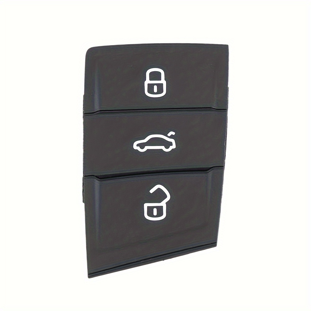 3 Buttons Replacement Rubber Flip Car Key Pad Fob Fit For Golf/for -octavia/for Seat-leon-ibiza