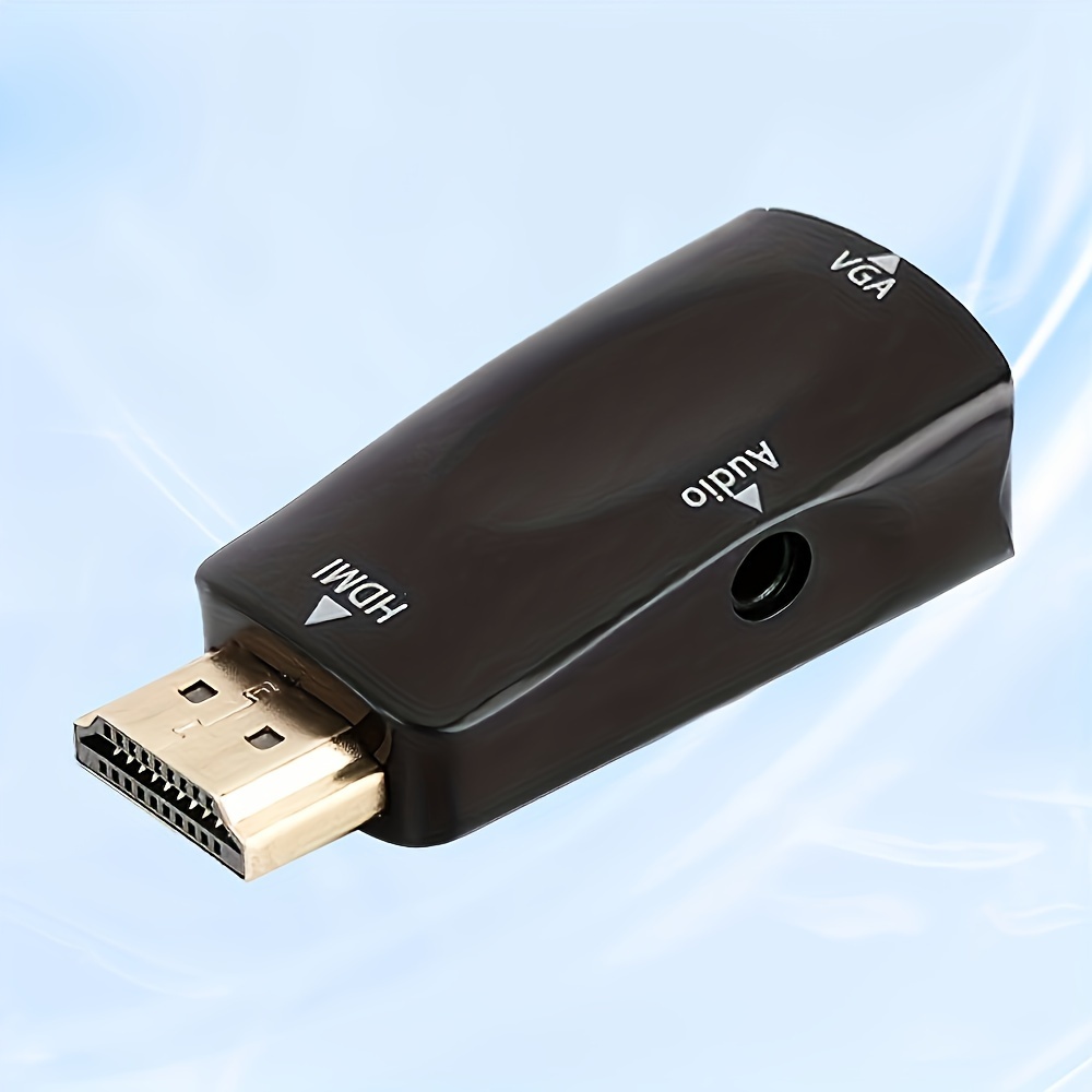 Adaptateur HDMI vers VGA, convertisseur HDMI vers VGA 1080P 60Hz