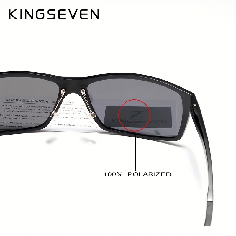 Kingseven Premium Cool Comfortable Square Sunglasses Aluminum