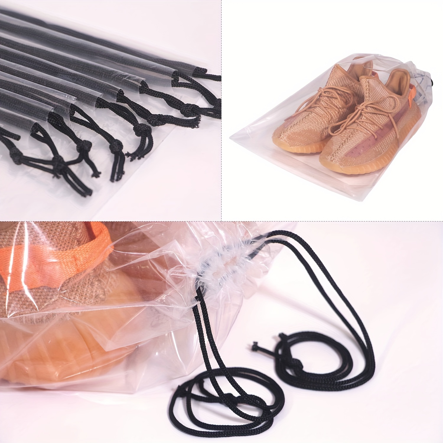 Clear best sale shoe bags