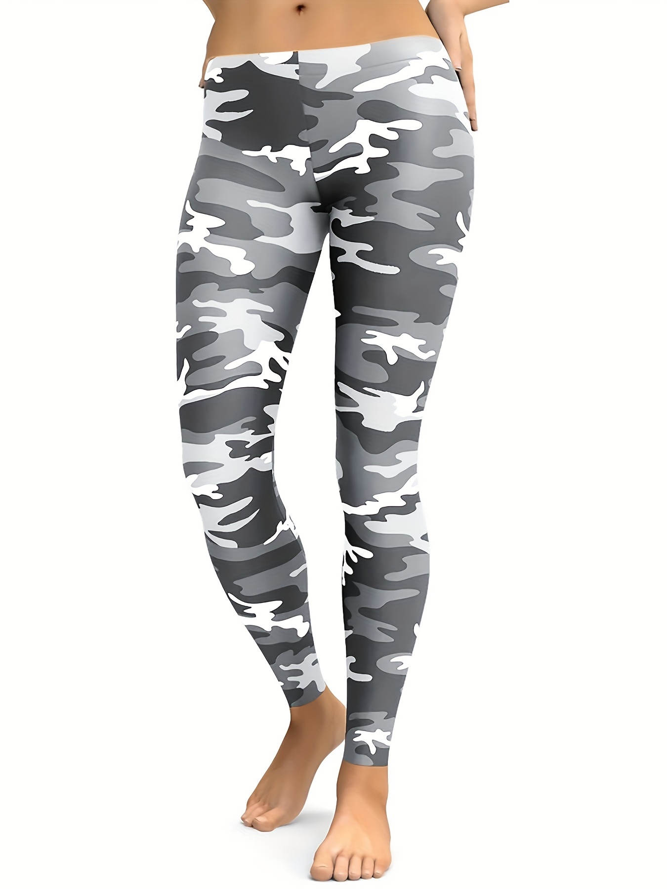 High Waist Camouflage Yoga Leggings Women Butt Lifting - Temu