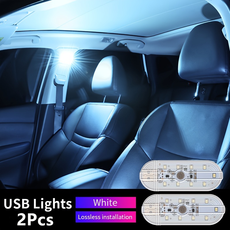 OurLeeme Illuminazione interna per auto, Lampada per interni a LED super  luminosa a soffitto per auto con luce rettangolare con pulsante di  accensione/spegnimento per auto 12V : .it: Auto e Moto