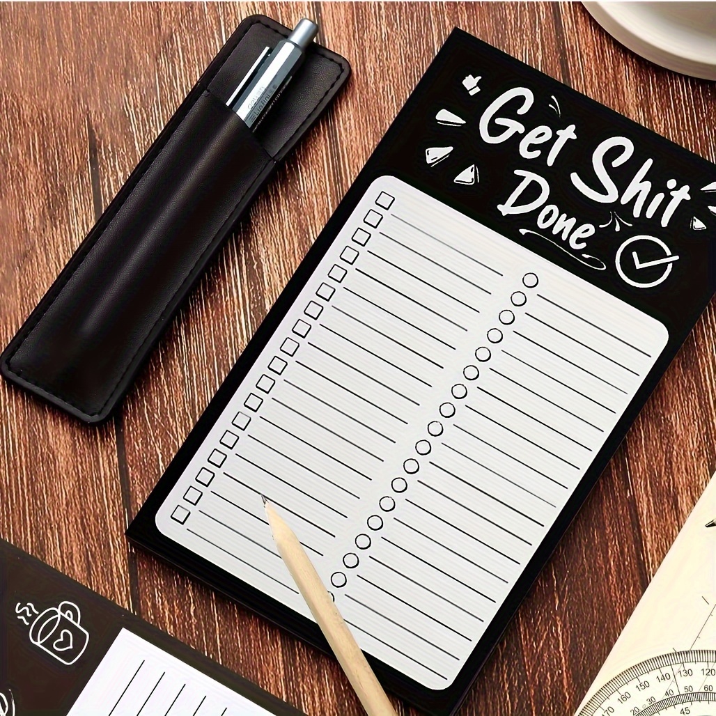 Coffee and Poop Magnetic Grocery List Funny Gag Gift for Coworkers, Note  Pad, Sarcastic Memo Pad, Novelty Present, Fun Office Supplies 