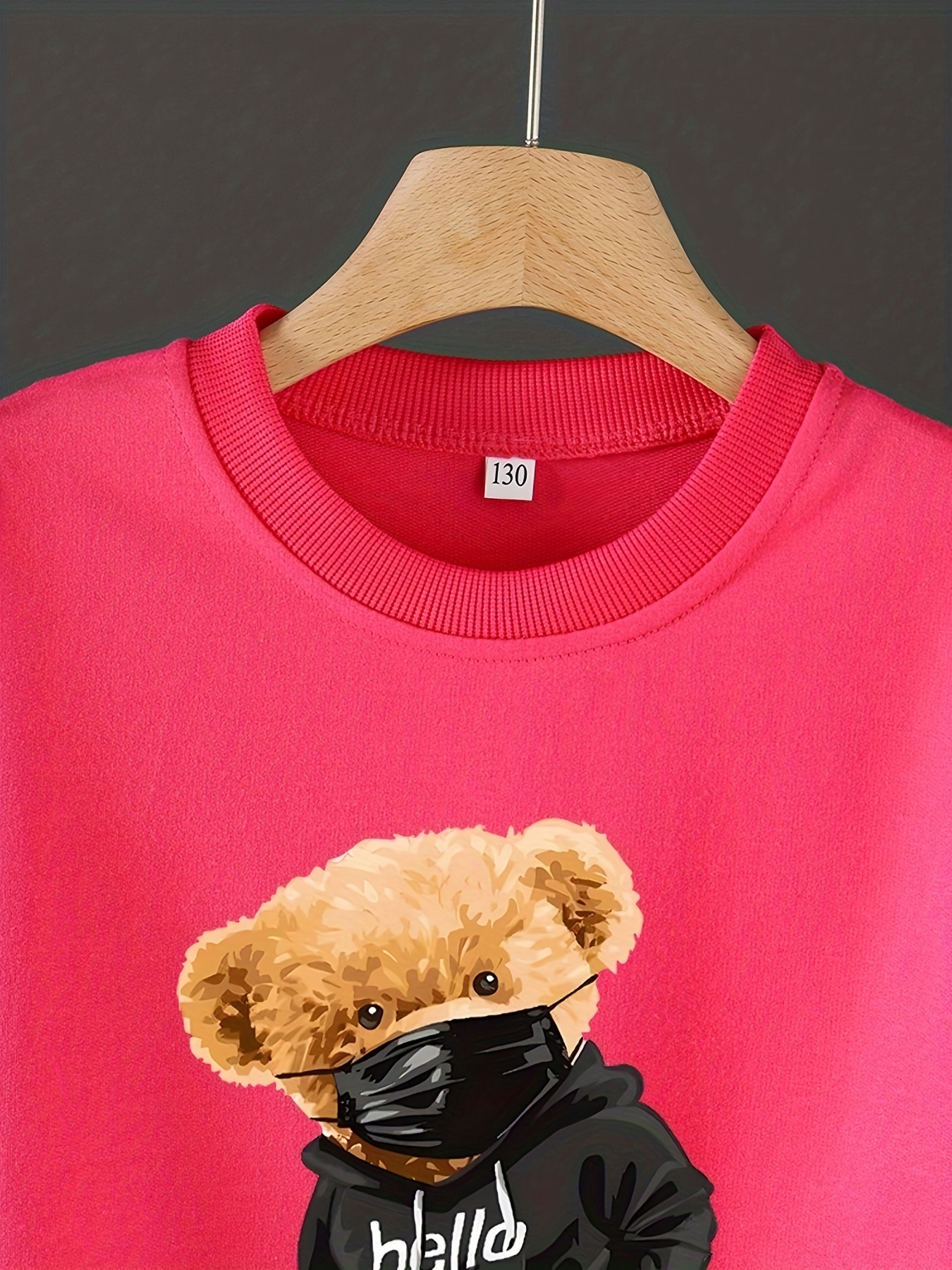 Ralph Lauren Kids Teddy Bear-print Crew Neck Sweatshirt
