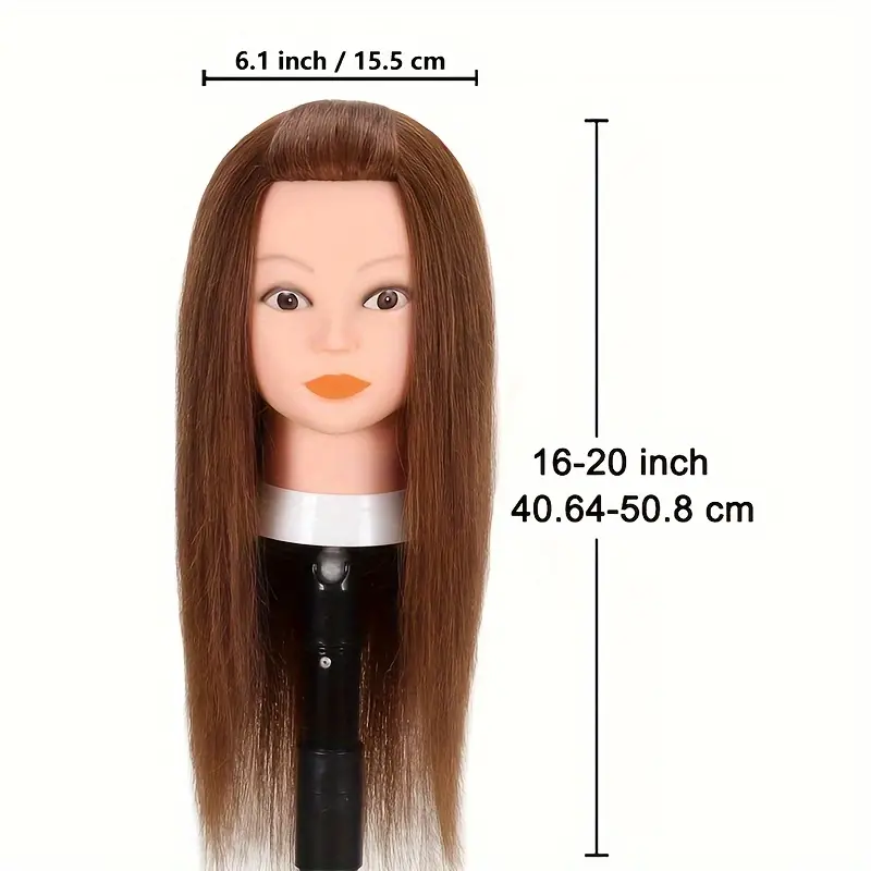 Mannequin Head With Human Hair Cosmetology Manikin Doll Head - Temu