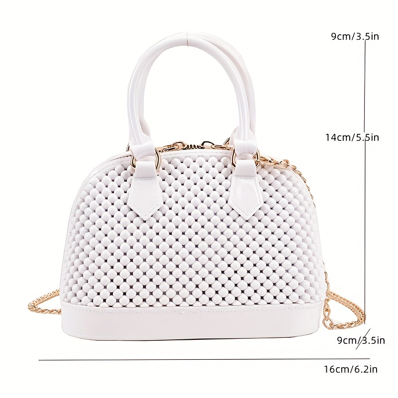 Mini Bubble Decor Dome Handbag, Fashion Chain Crossbody Bag