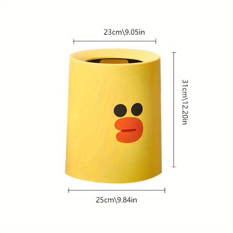 Cream Color Trash Can, Cute Dog Head Creative Double-layer Trash Can  Without Lid, Living Room Bathroom Paper Basket, Kitchen Bathroom Bedroom  Office Accessories, Home Decor - Temu