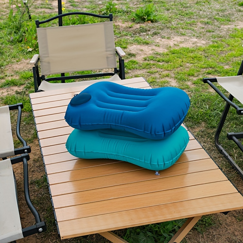 Travel Neck Pillow, Camping Pillow, Outdoor Sleeping Pillow, Lumbar Pillow, Travel  Pillow, Portable Inflatable Pillow, Outdoor Bedding - Temu