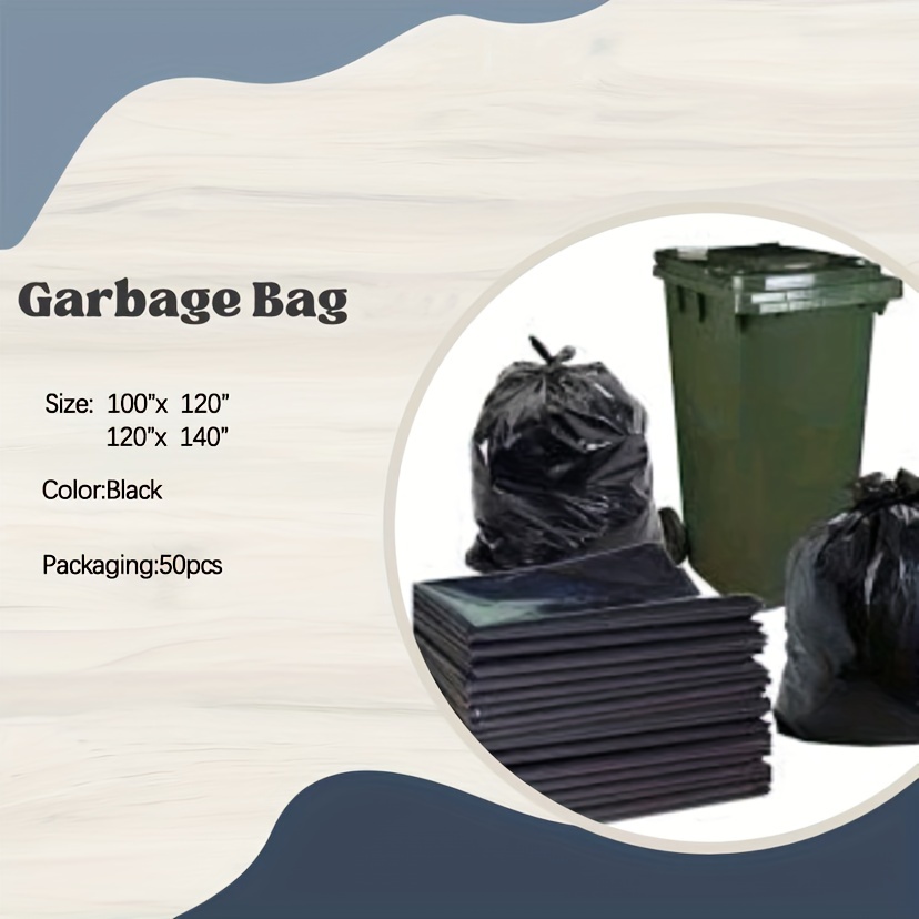 Bag Black Thickened Large Garbage Bag Medium And Small Size Catering  Sanitation Kitchen New Material - Temu