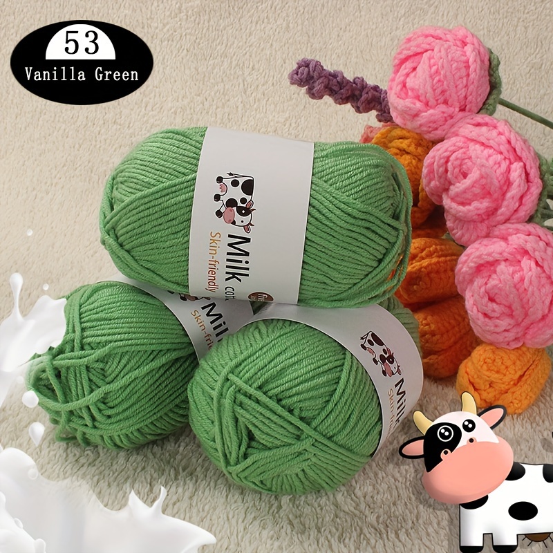 Uheoun Bulk Yarn Clearance Sale for Crocheting, Cotton Wool 5 Strands Of  Milk Cotton Diy Wool Hat Scarf Line Children's Line 