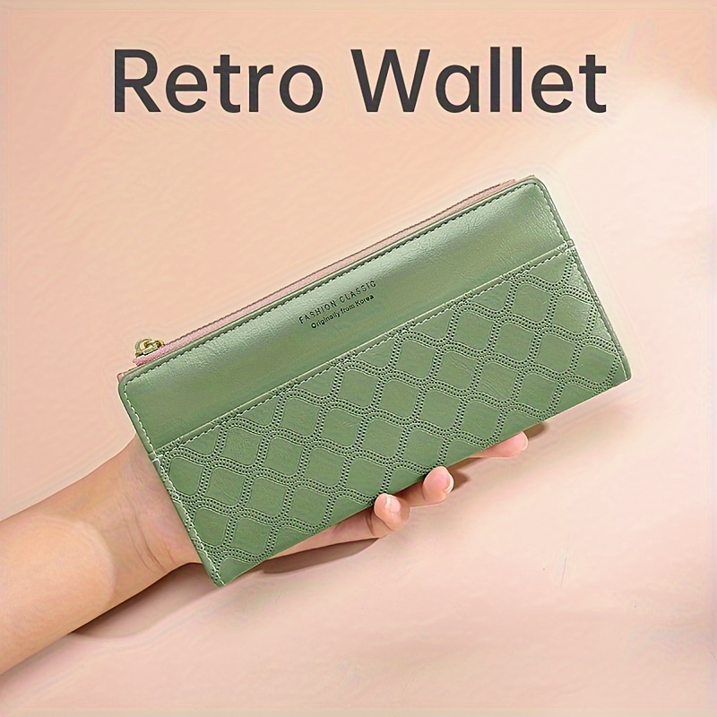 Fashion Large Capacity Long Wallet, Trendy Credit Card Holder