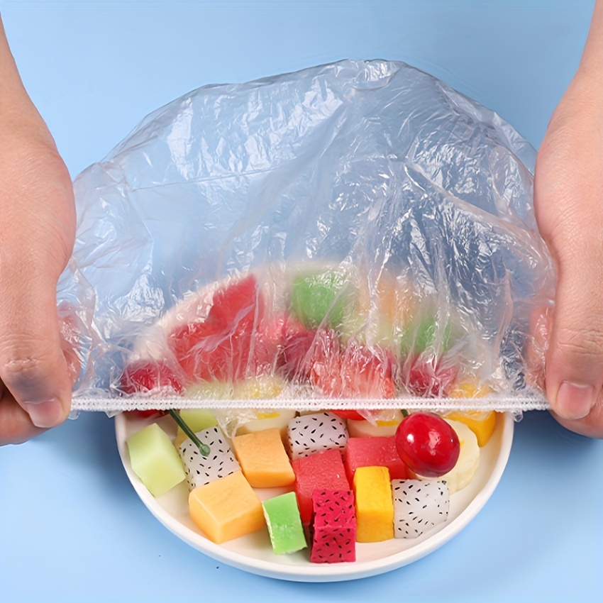 Disposable Food Covers Plastic Refrigerator Food Wrap Odor - Temu