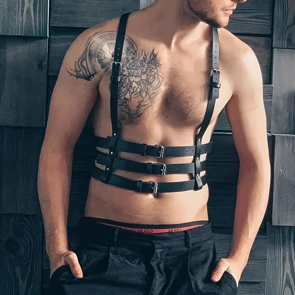 Wholesale body chain harness leather chest harness men body harness sexy  leather harness Of Various Types On Sale 