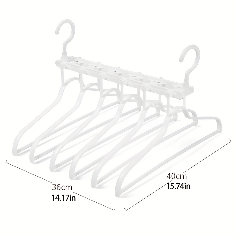 1pc11 holes Plastic Hangers, Foldable Heavy Duty Clothes Hanger