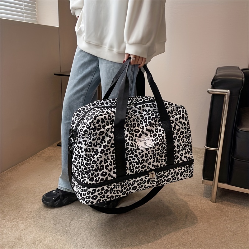 Original Victoria's Secret Leopard Gym weekender duffel bag