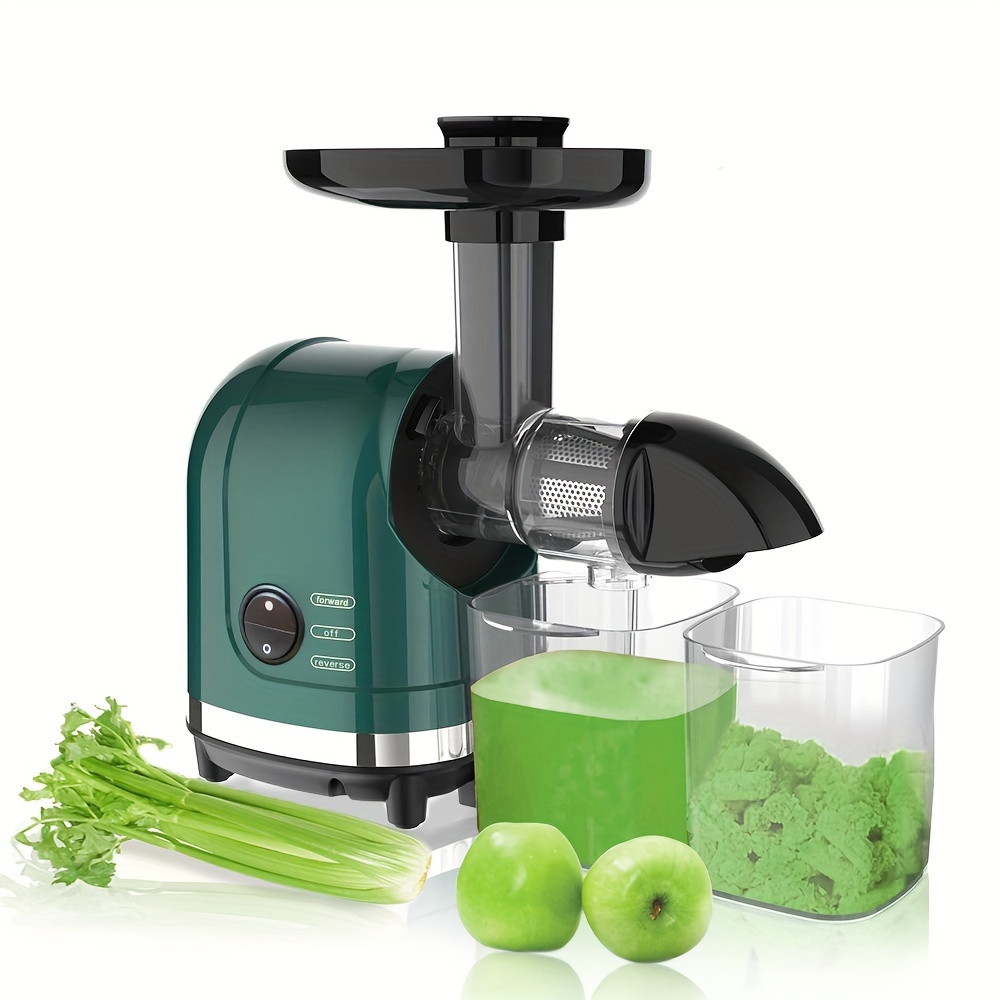 Portable Slow Juicer with Pulp Separator, Multifunctional
