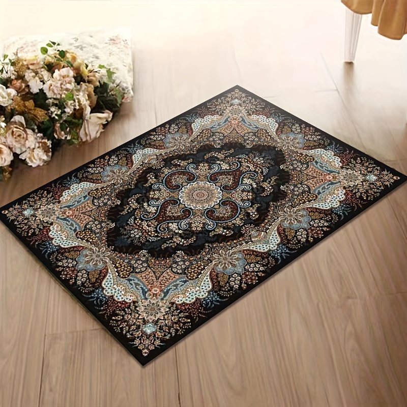 Alfombras Alfombra Europea Sala De Estar Alfombra Floral Persa Retro  Decoración Turca Para El Hogar Alfombras Grandes Étnicas 160X230 Lavable  Antideslizante De 111,29 €