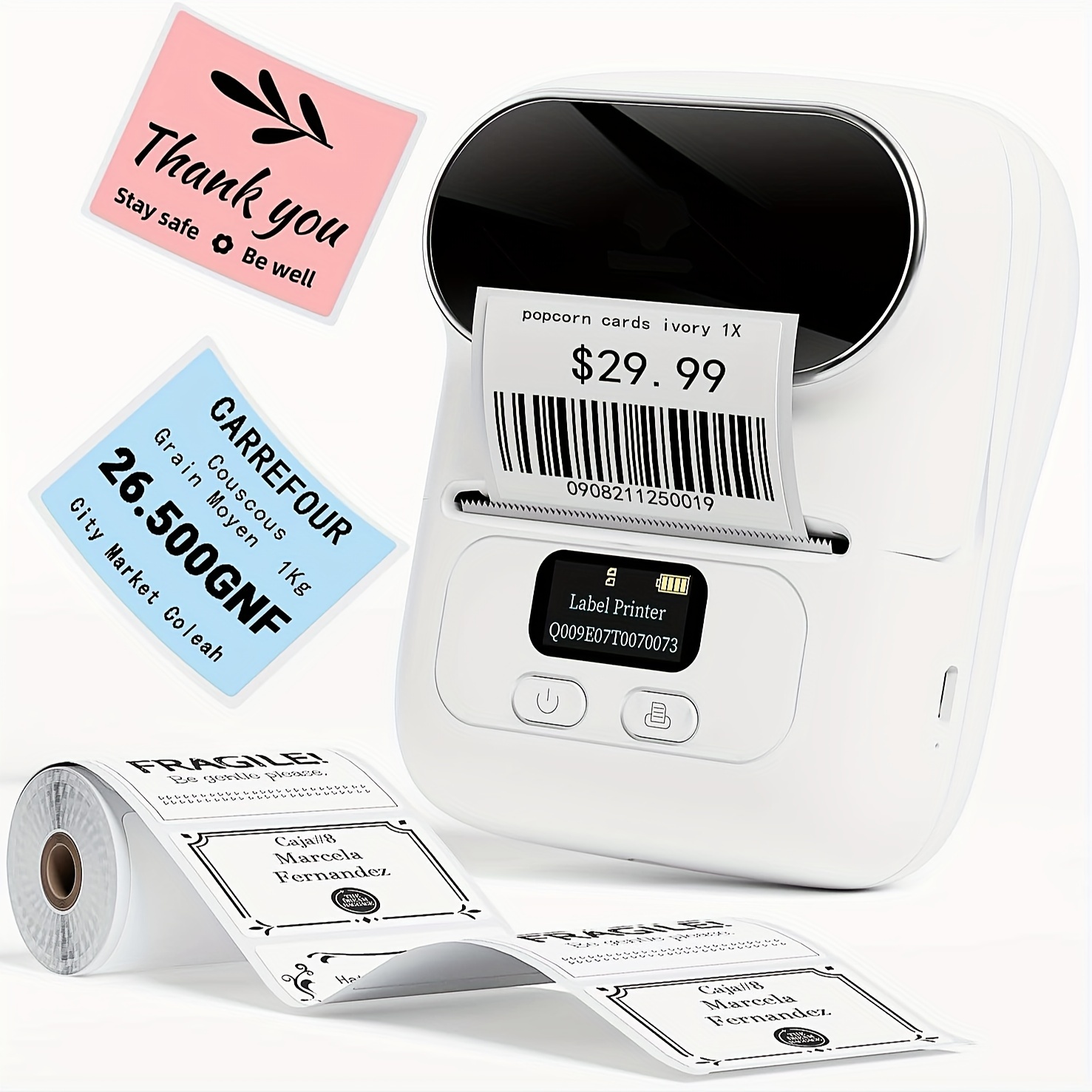 3pcs Labels Printer Suite M110 Label Maker Machine Label Maker