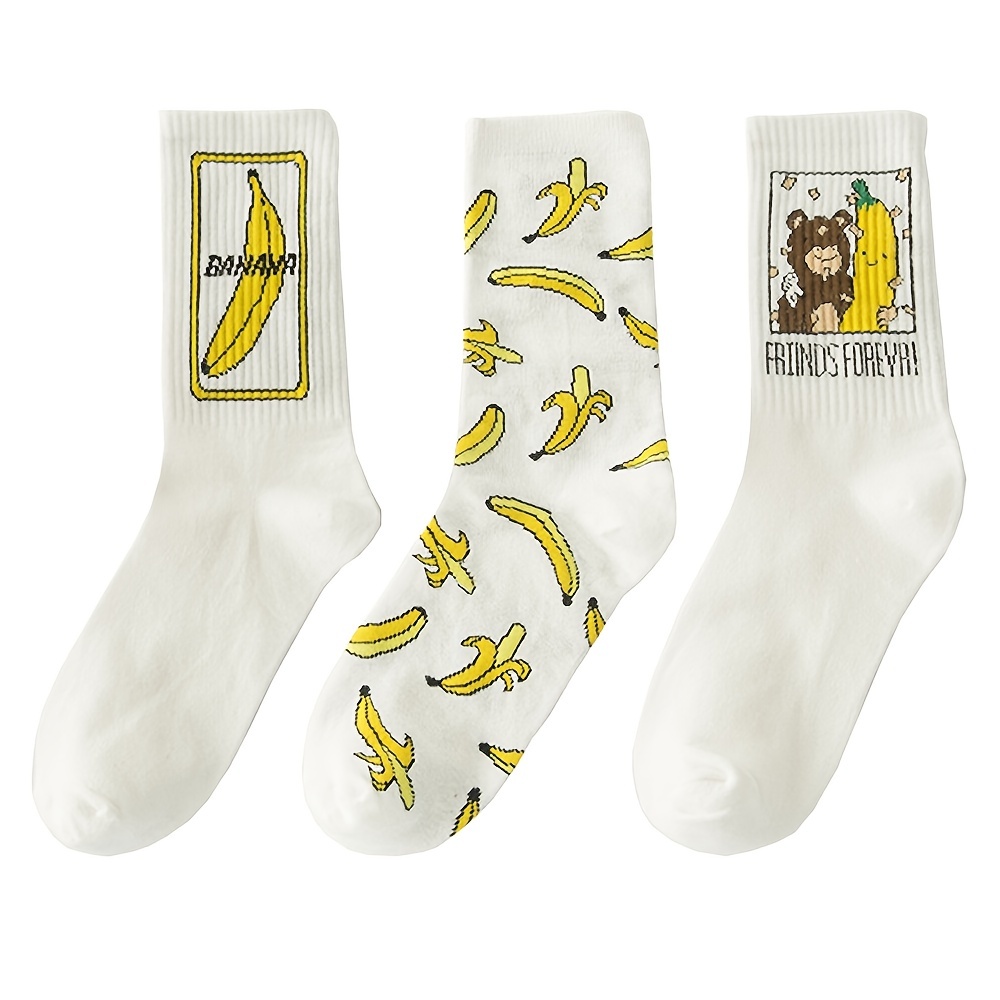 5 Pairs Womens Socks Cotton Sock Novelty Cartoon Pattern - Temu