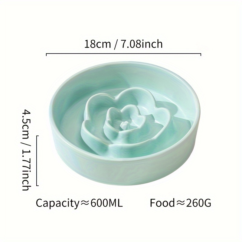 Ceramic Slow Feeder Cat Bowl Interactive Anti choking Cat - Temu