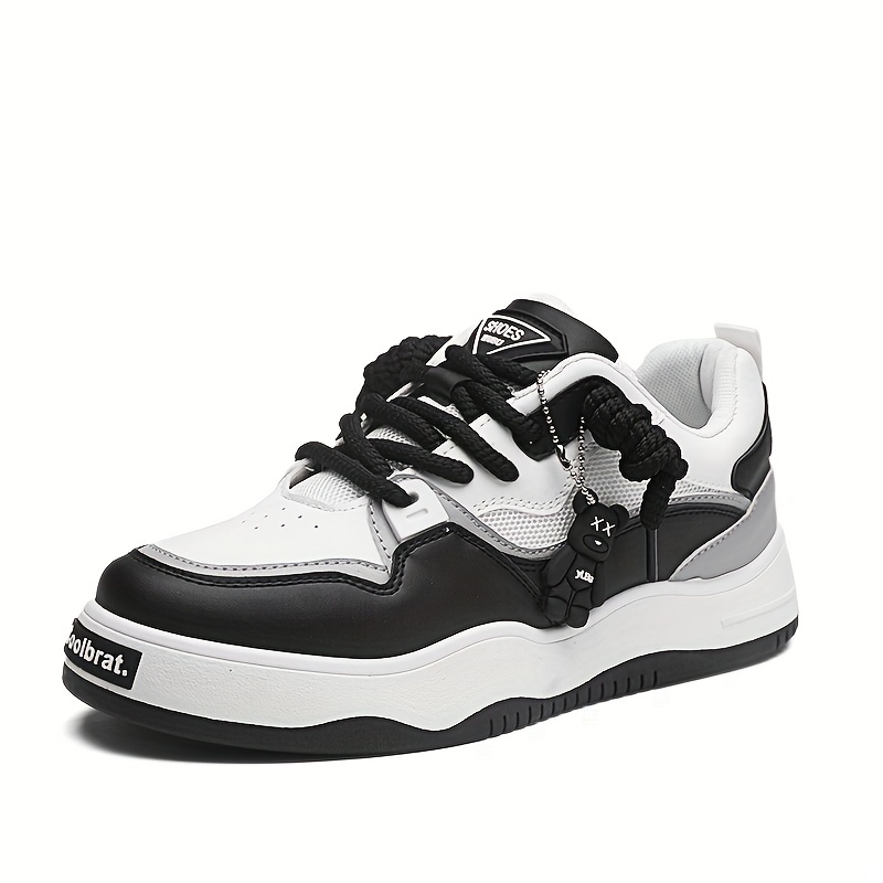 Men's Barrel Lacing Detail Design Skate Shoes With Good Grip, Breathable  Lace-up Sneakers, Men's Footwear - Temu
