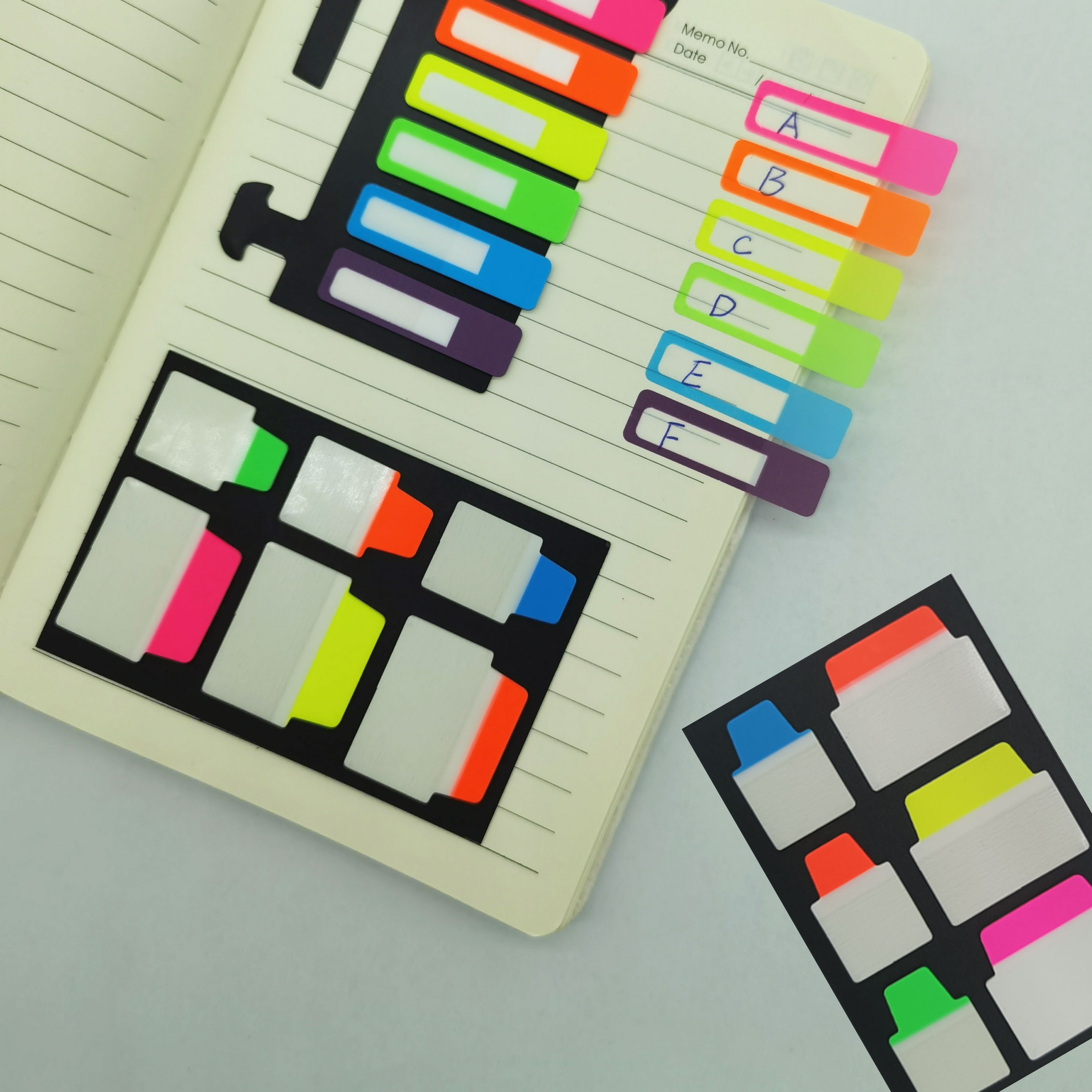 4 Designs (800 Pcs) Sticky Tabs Page Markers Sticky Index Tabs