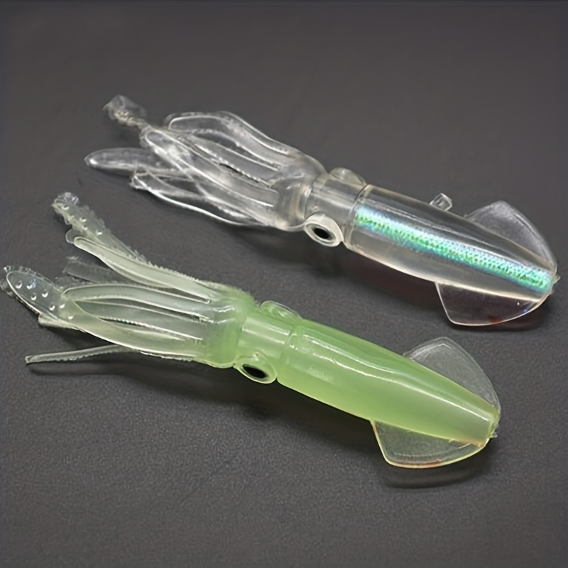 Funpesca Luminous Squid Fishing Lure Soft Silicone - Temu