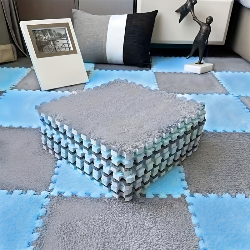 12 Interlocking Foam Floor Mats Washable Carpet For The - Temu