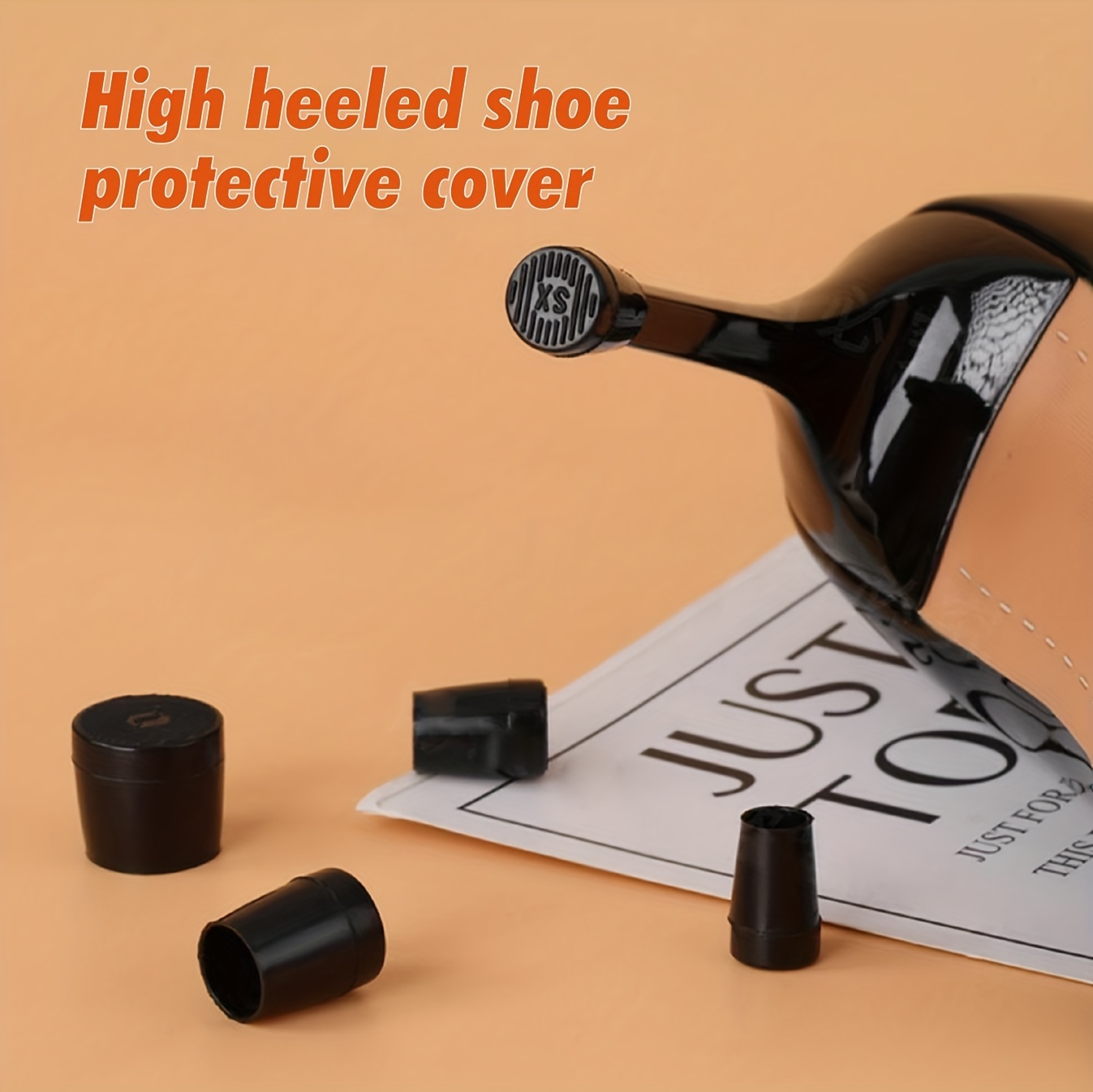 3 Sets High Heel Shoes Heel Protectors Silent Wearable Anti-slip Sound-absorbing Heel Protectors, Grass Wedding Office And Party Anti-slip Heel Protectors