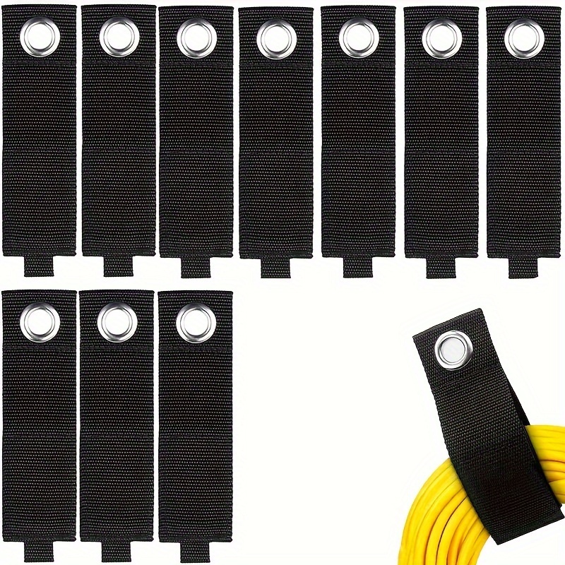 3pcs Heavy Duty Storage Straps Portable Hook Loop Extension Cord