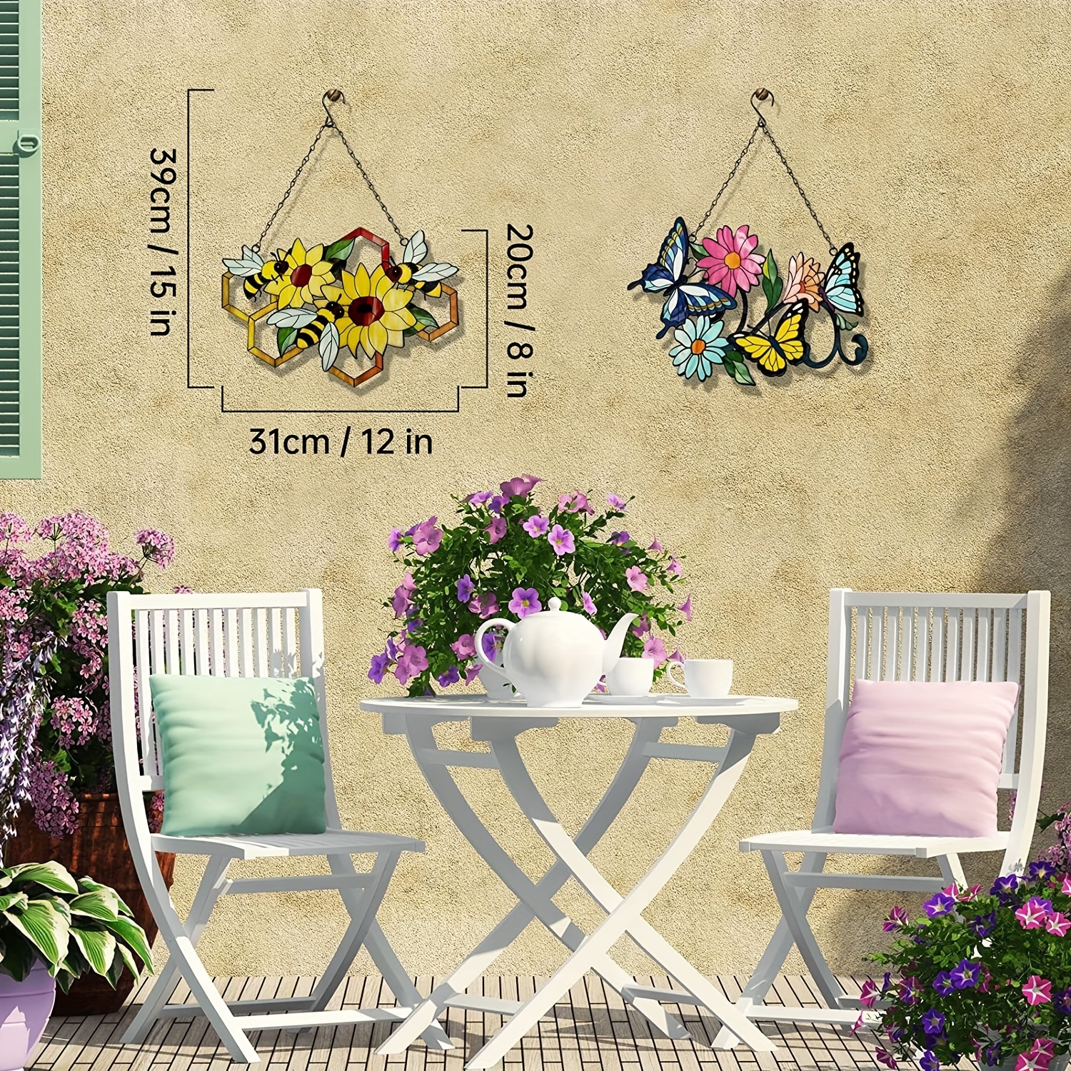 Round Butterfly Wall Decor