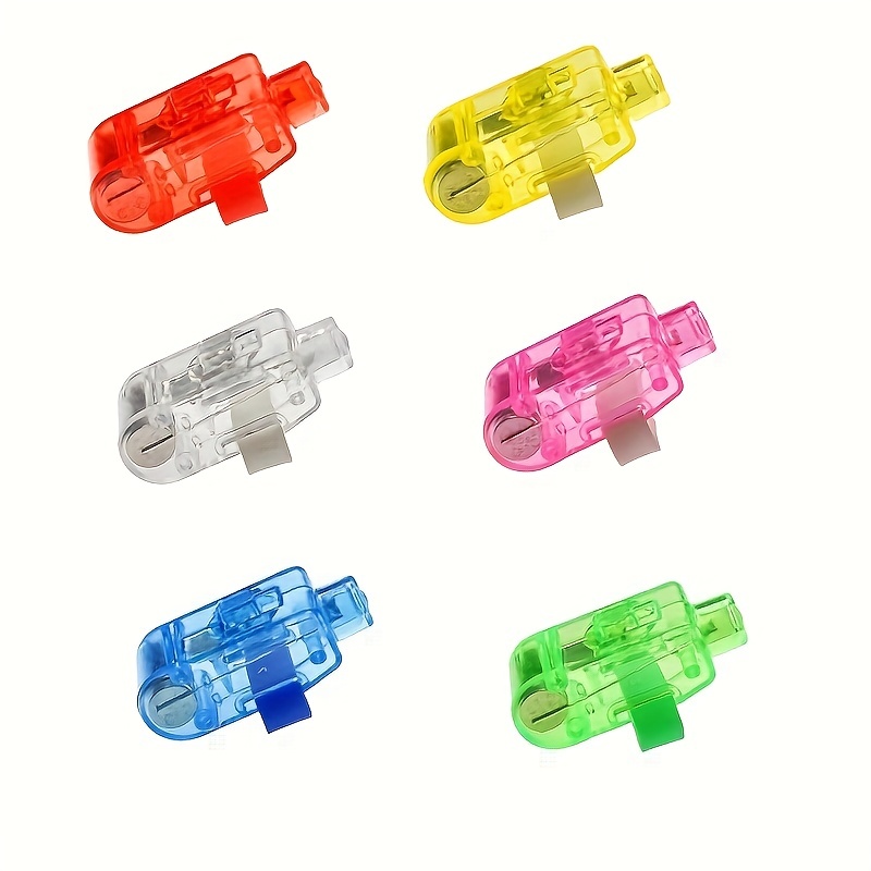 6pcs Flashing Colorful Led Light Up Bumpy Jelly Rubber Rings - Temu