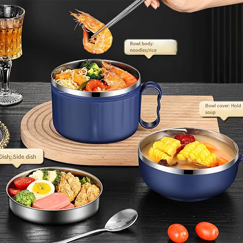 Portable Lunch Box Heat insulated Bowl Stainless Steel Rice - Temu