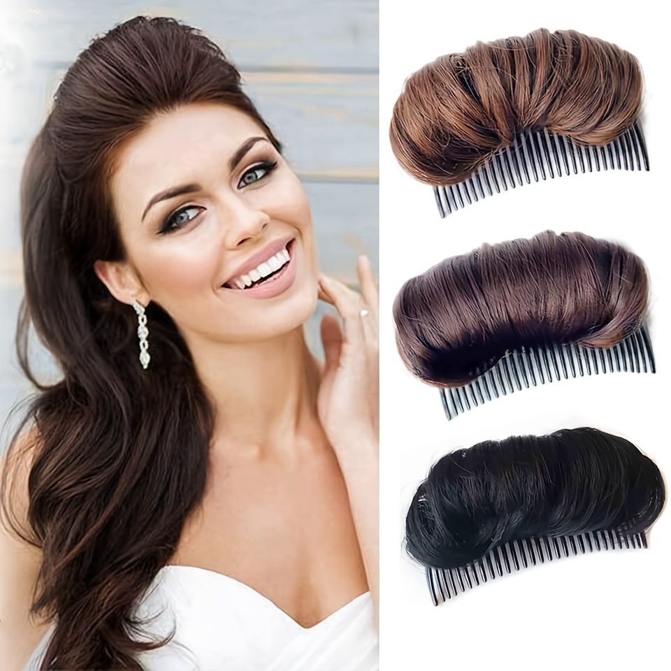 Hair Bun Princess Styling Fluffy Hair Clip Synthetic Hair Clip Natural Hair  Extension Styling Tool Temperament Ponytail Hairstyle Fluffy Hair Comb |  Shop Now For Limited-time Deals | Temu